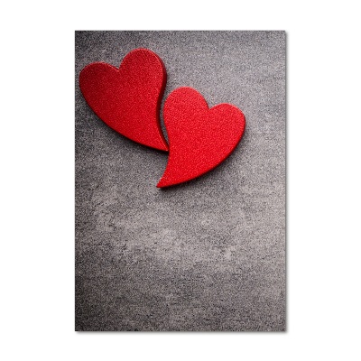 Staand foto op plexiglas Rode harten
