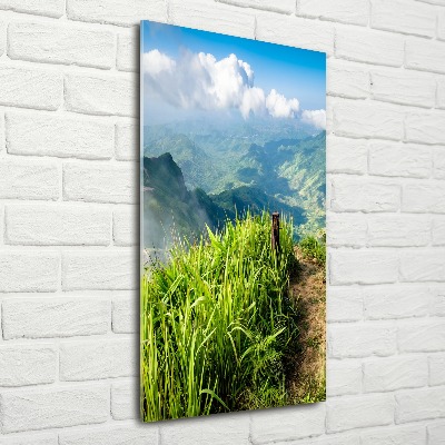 Staand foto in plexiglas Bergpad