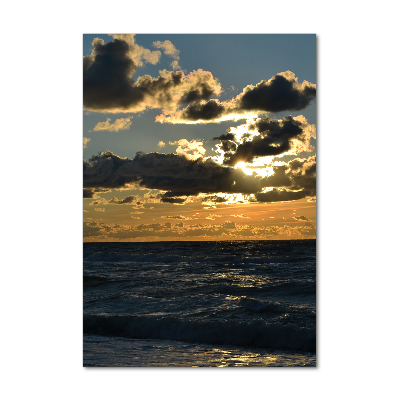 Staand foto op plexiglas Zonsondergang aan zee
