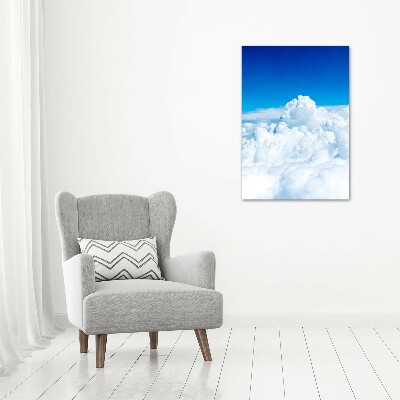 Staand plexiglas foto Vliegen boven de wolken