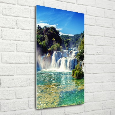 Staand foto plexiglas Krka-waterval