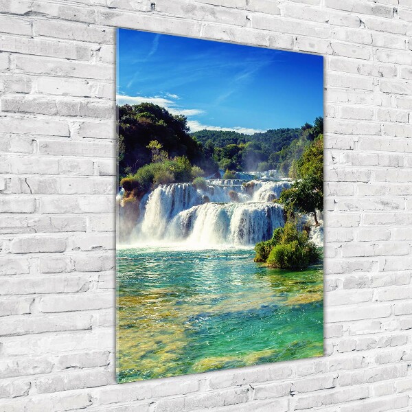 Staand foto plexiglas Krka-waterval