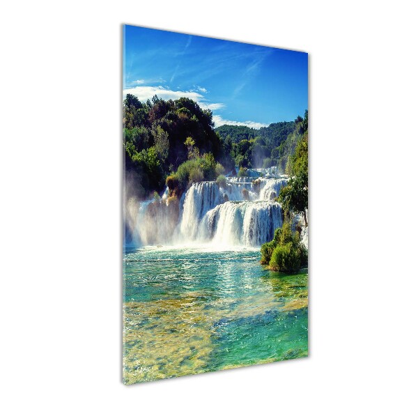 Staand foto plexiglas Krka-waterval