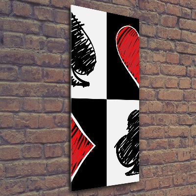 Staand plexiglas foto Kaartkleuren