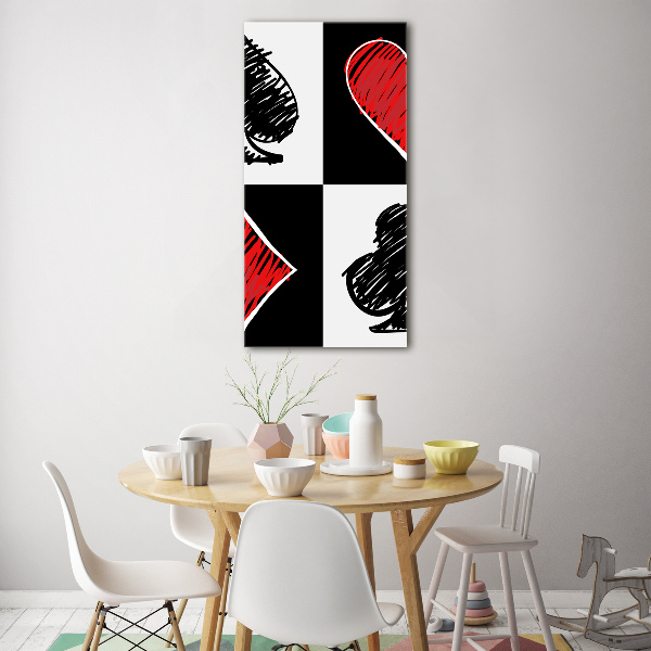 Staand plexiglas foto Kaartkleuren