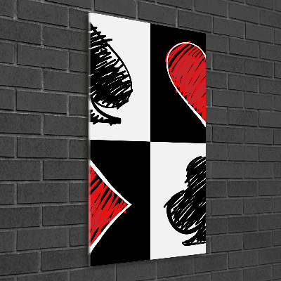 Staand plexiglas foto Kaartkleuren