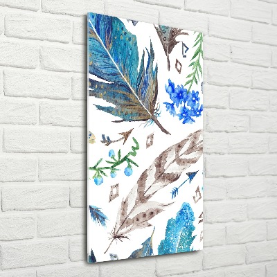 Staand foto plexiglas Veren en bloemen