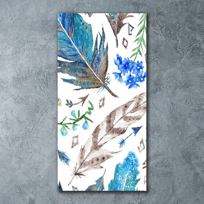 Staand foto plexiglas Veren en bloemen