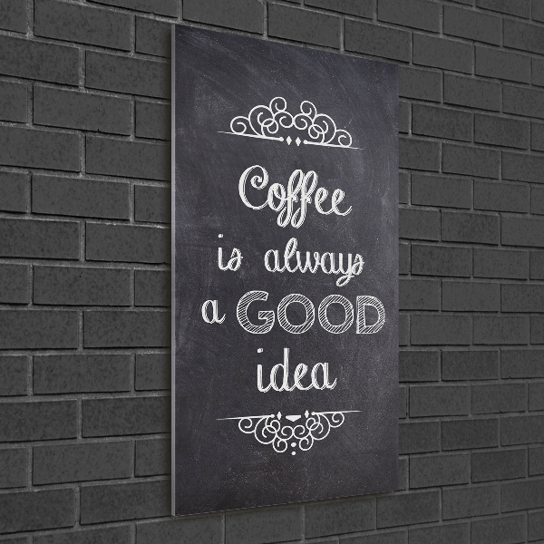 Staand foto in plexiglas Koffiecollage