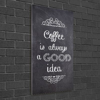 Staand foto in plexiglas Koffiecollage