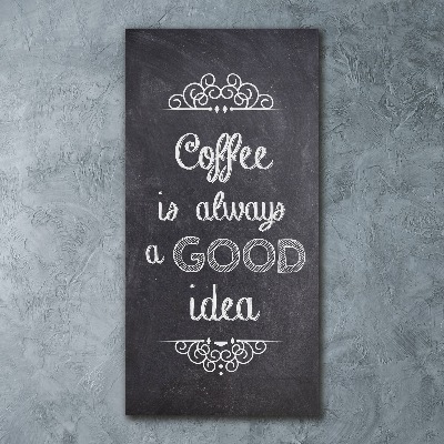 Staand foto in plexiglas Koffiecollage