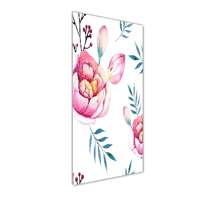 Staand plexiglas foto Pioenrozen