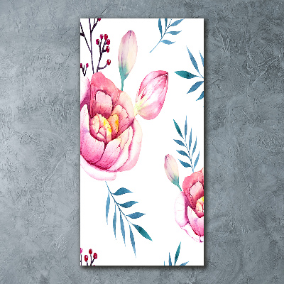 Staand plexiglas foto Pioenrozen