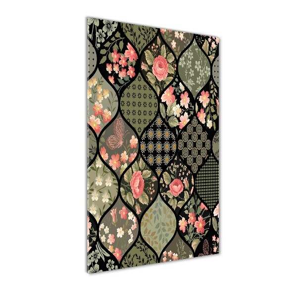 Staand foto plexiglas Bloemenpatroon