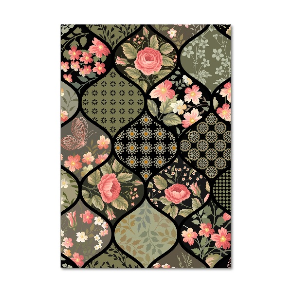 Staand foto plexiglas Bloemenpatroon