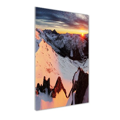 Staand foto op plexiglas Bergen in de winter