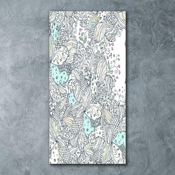 Staand foto in plexiglas Bloemenpatroon