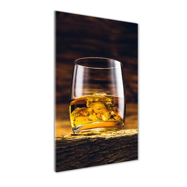 Staand foto op plexiglas Bourbon in een glas