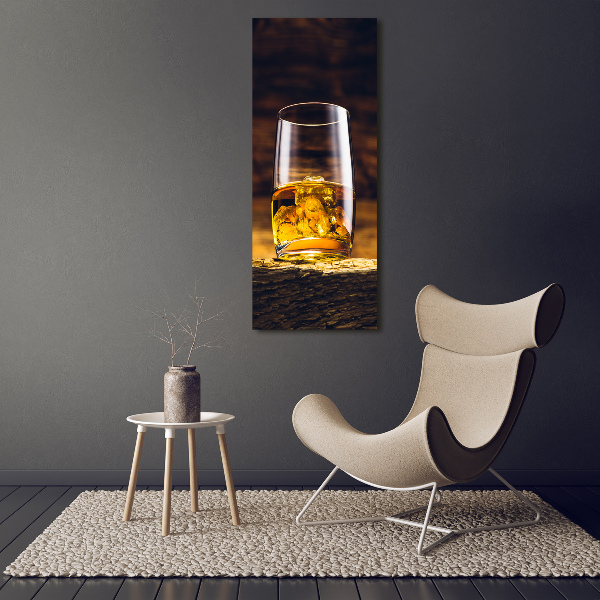 Staand foto op plexiglas Bourbon in een glas