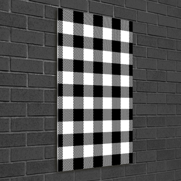 Staand foto in plexiglas Zwart-wit geblokt