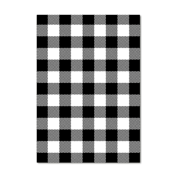 Foto obraz szkło akryl pionowy Czarno-biała krata