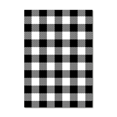 Foto obraz szkło akryl pionowy Czarno-biała krata