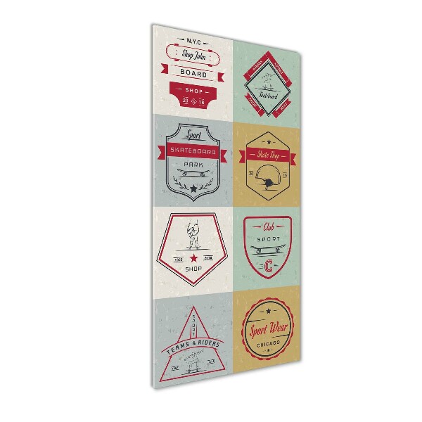 Staand foto in plexiglas Skateboardborden