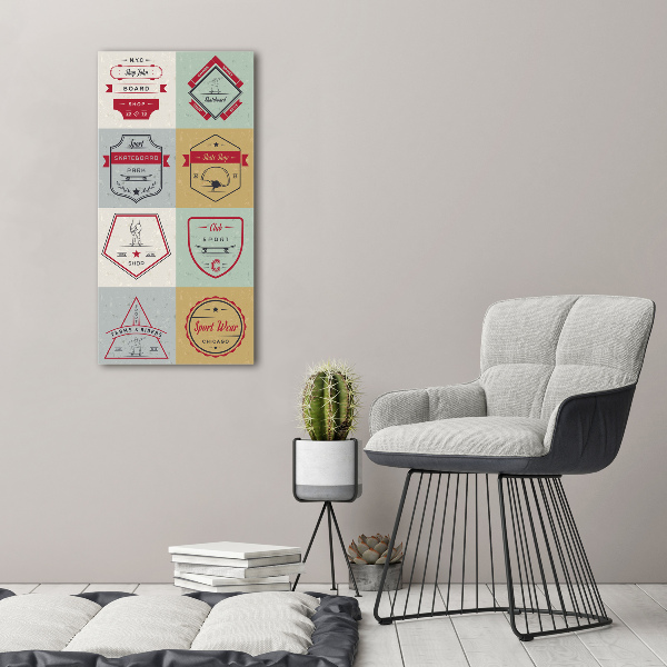 Staand foto in plexiglas Skateboardborden