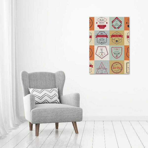 Staand foto in plexiglas Skateboardborden