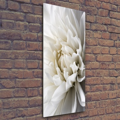 Staand foto plexiglas Witte dahlia