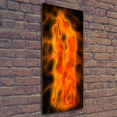 Staand plexiglas foto Dansend paar