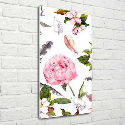 Staand foto op plexiglas Bloemenpatroon