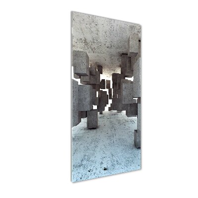 Staand plexiglas foto Kubussen van beton