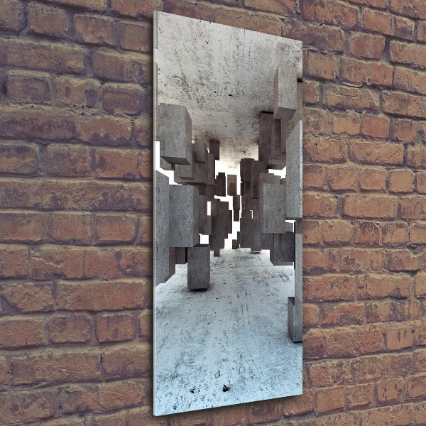 Staand plexiglas foto Kubussen van beton