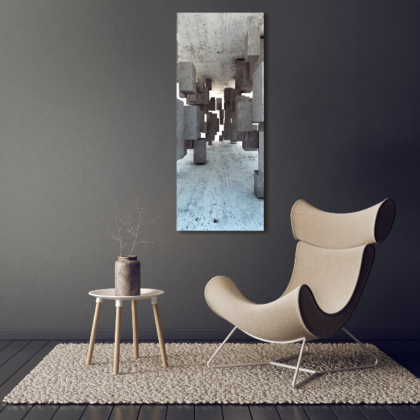 Staand plexiglas foto Kubussen van beton