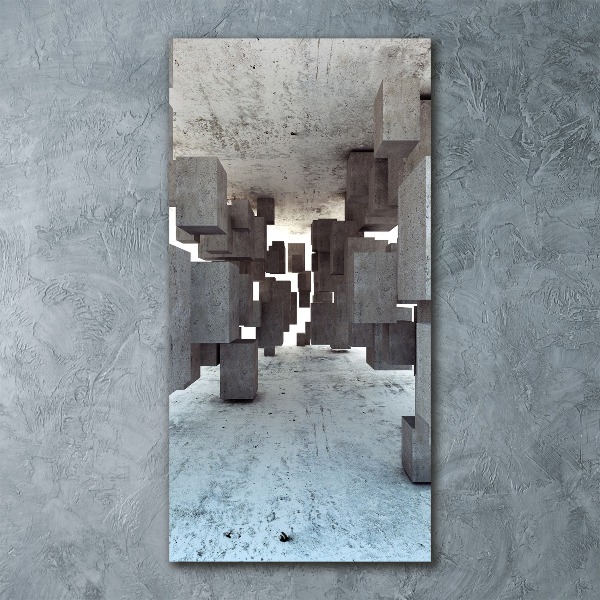 Staand plexiglas foto Kubussen van beton
