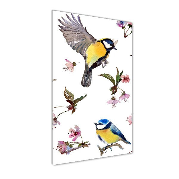 Staand foto plexiglas Vogels en bloemen