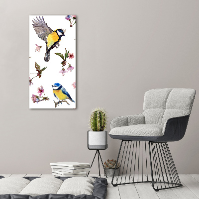 Staand foto plexiglas Vogels en bloemen
