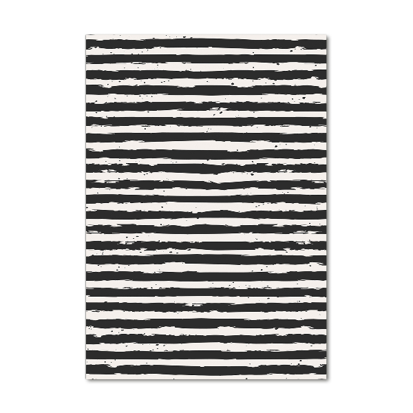 Foto obraz szkło akryl pionowy Czarno-białe paski