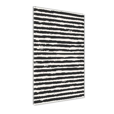 Staand foto op plexiglas Zwart-witte strepen