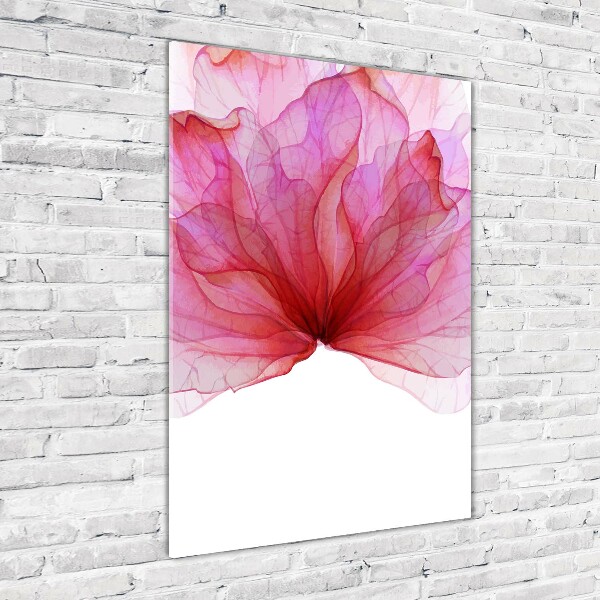 Staand foto plexiglas Roze bloem