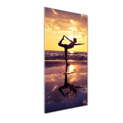 Staand foto plexiglas Yoga op het strand