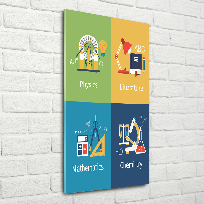 Staand plexiglas foto Schoolvakken