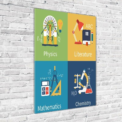 Foto obraz akryl pionowy Przedmioty szkolne