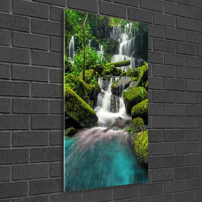 Staand foto plexiglas Waterval in de jungle