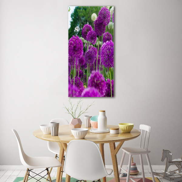 Staand plexiglas foto Knoflookbloemen