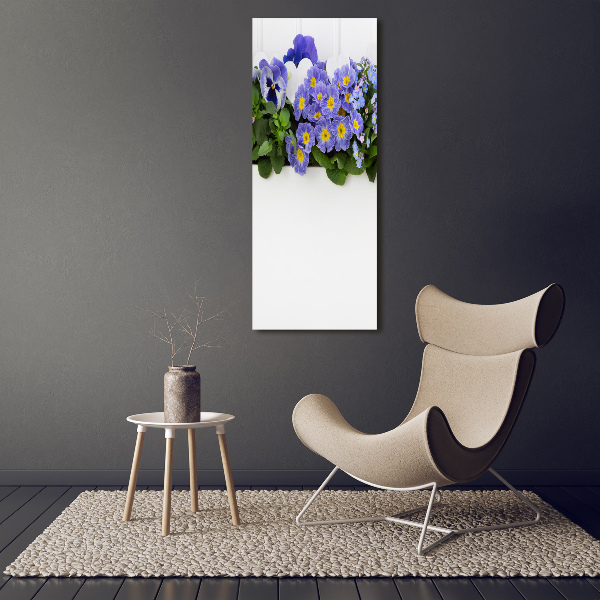 Staand foto plexiglas Paarse bloemen