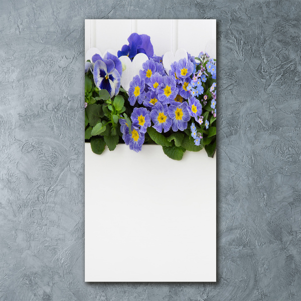 Staand foto plexiglas Paarse bloemen