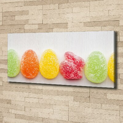 Foto canvas Kleurrijke jellybeans