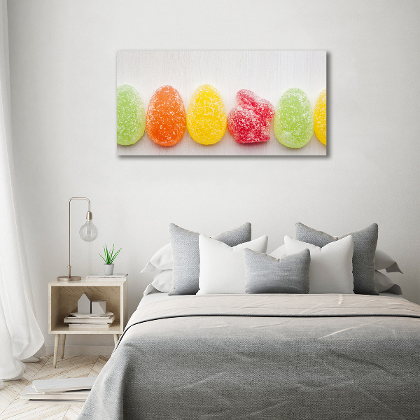 Foto canvas Kleurrijke jellybeans